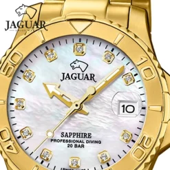 Jaguar Damenuhr Edelstahl gold Jaguar Pro Diver Armbanduhr UJ898/1