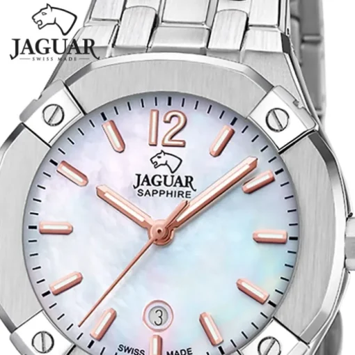 Jaguar Damenuhr Edelstahl silber Jaguar Diplomatic Armbanduhr UJ1016/1