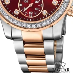 Jaguar Damenuhr Edelstahl silber rosegold Jaguar Connected Armbanduhr UJ981/3