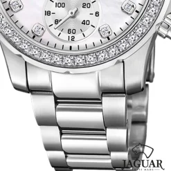 Jaguar Damenuhr Edelstahl silber Jaguar Connected Armbanduhr UJ980/1
