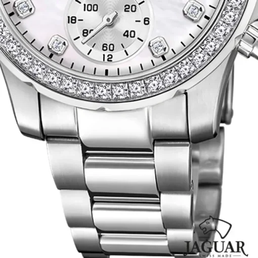 Jaguar Damenuhr Edelstahl silber Jaguar Connected Armbanduhr UJ980/1