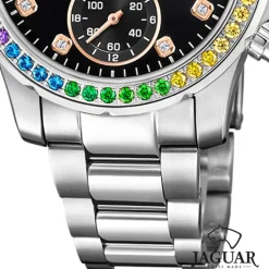 Jaguar Damenuhr Edelstahl silber Jaguar Connected Armbanduhr UJ980/5