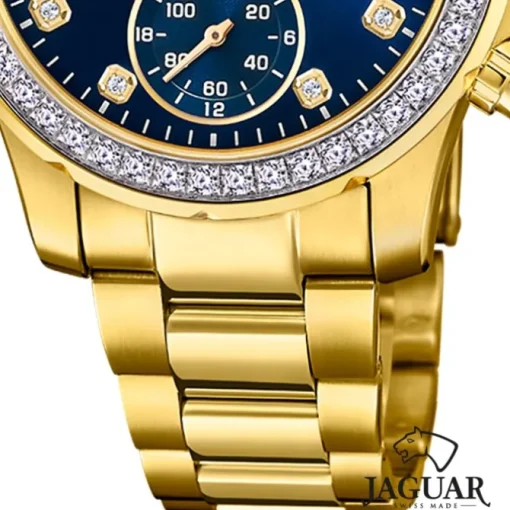Jaguar Damenuhr Edelstahl gold Jaguar Connected Armbanduhr UJ983/3