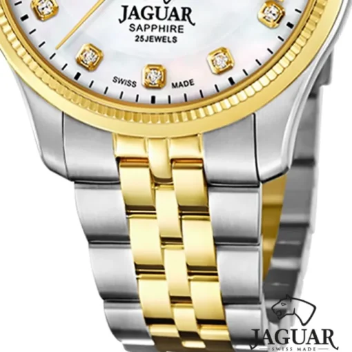 Jaguar Damenuhr Edelstahl silber gold Jaguar Coeur Armbanduhr UJ995/1