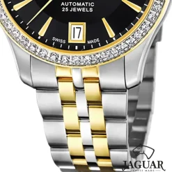 Jaguar Damenuhr Edelstahl silber gold Jaguar Heritage Armbanduhr UJ998/2