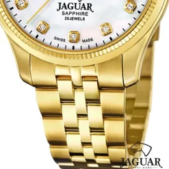 Jaguar Damenuhr Edelstahl gold Jaguar Coeur Armbanduhr UJ996/1