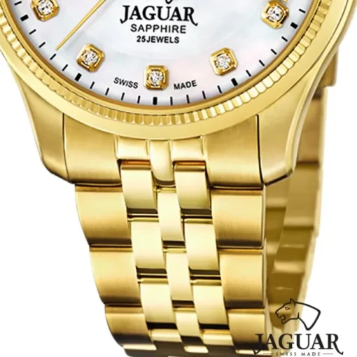 Jaguar Damenuhr Edelstahl gold Jaguar Coeur Armbanduhr UJ996/1