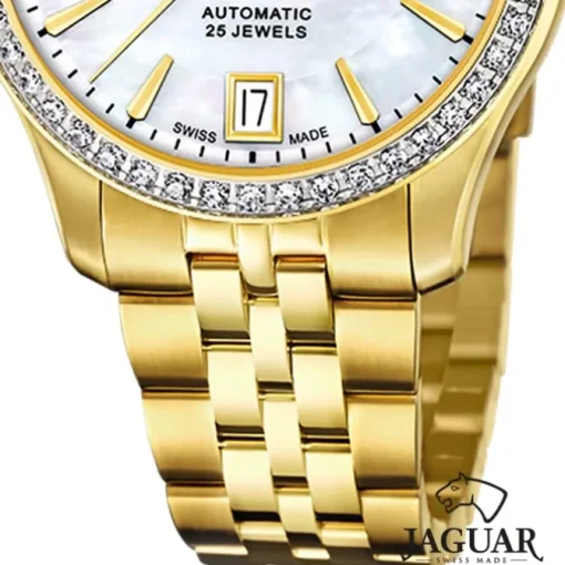Jaguar Damenuhr Edelstahl gold Jaguar Heritage Armbanduhr UJ999/1