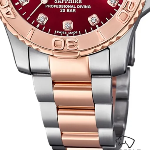 Jaguar Damenuhr Edelstahl silber rosegold Jaguar Pro Diver Armbanduhr UJ871/6