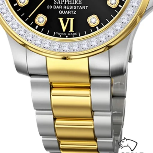 Jaguar Damenuhr Edelstahl silber gold Jaguar Executive Armbanduhr UJ893/4