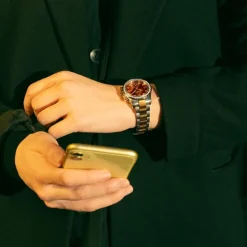 Jaguar Damenuhr Edelstahl silber rosegold Jaguar Connected Armbanduhr UJ981/3