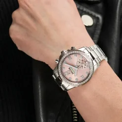 Jaguar Damenuhr Edelstahl silber Jaguar Connected Armbanduhr UJ980/2