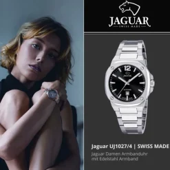 Jaguar Damenuhr Edelstahl silber Jaguar RC. Armbanduhr UJ1027/4