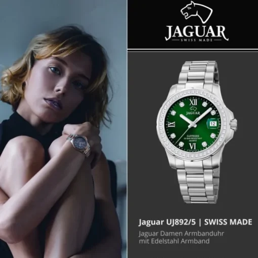 Jaguar Damenuhr Edelstahl silber Jaguar Pro Diver Armbanduhr UJ892/5