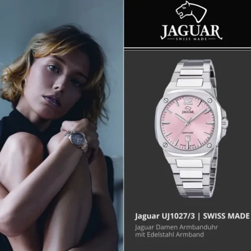 Jaguar Damenuhr Edelstahl silber Jaguar RC. Armbanduhr UJ1027/3