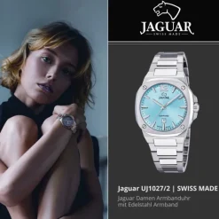 Jaguar Damenuhr Edelstahl silber Jaguar RC. Armbanduhr UJ1027/2