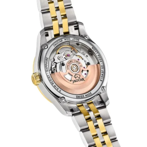 Jaguar Damenuhr Edelstahl silber gold Jaguar Heritage Armbanduhr UJ998/1