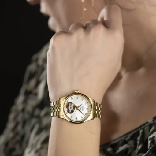 Jaguar Damenuhr Edelstahl gold Jaguar Coeur Armbanduhr UJ996/1