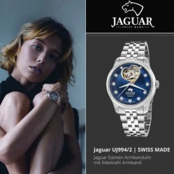 Jaguar Damenuhr Edelstahl silber Jaguar Coeur Armbanduhr UJ994/2