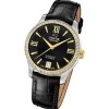 Jaguar Damenuhr Leder schwarz Jaguar Heritage Armbanduhr UJ998/B