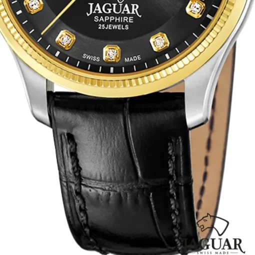 Jaguar Damenuhr Leder schwarz Jaguar Coeur Armbanduhr UJ995/B