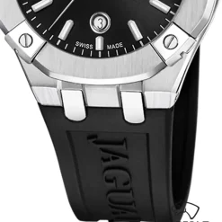 Jaguar Damenuhr Silikon schwarz Jaguar Diplomatic Armbanduhr UJ1017/2