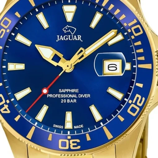 Jaguar Herren Armbanduhr Executive J877/1 Analog Edelstahl gold UJ877/1