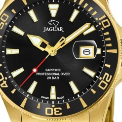 Jaguar Herren Armbanduhr Executive J877/3 Analog Edelstahl gold UJ877/3