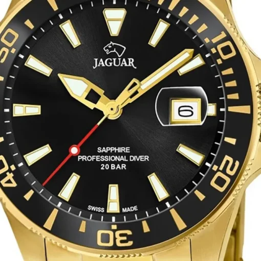 Jaguar Herren Armbanduhr Executive J877/3 Analog Edelstahl gold UJ877/3