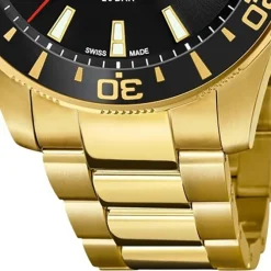 Jaguar Herren Armbanduhr Executive J877/3 Analog Edelstahl gold UJ877/3