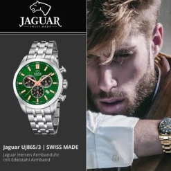 Jaguar Herren Armbanduhr ACM J865/3 Chronograph Edelstahl silber UJ865/3