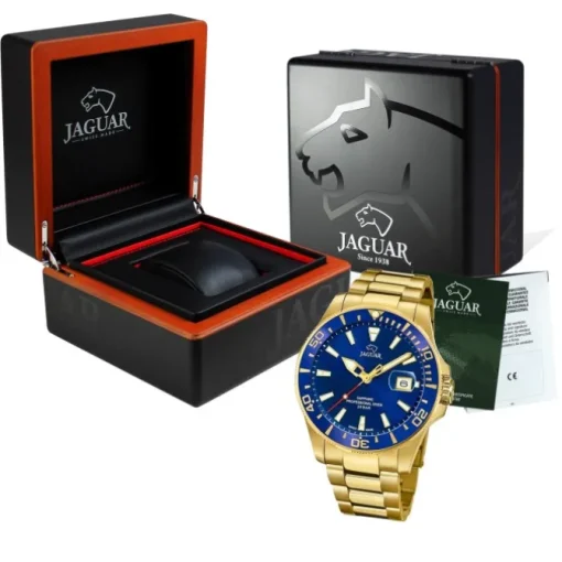 Jaguar Herren Armbanduhr Executive J877/1 Analog Edelstahl gold UJ877/1