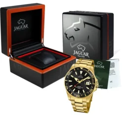 Jaguar Herren Armbanduhr Executive J877/3 Analog Edelstahl gold UJ877/3