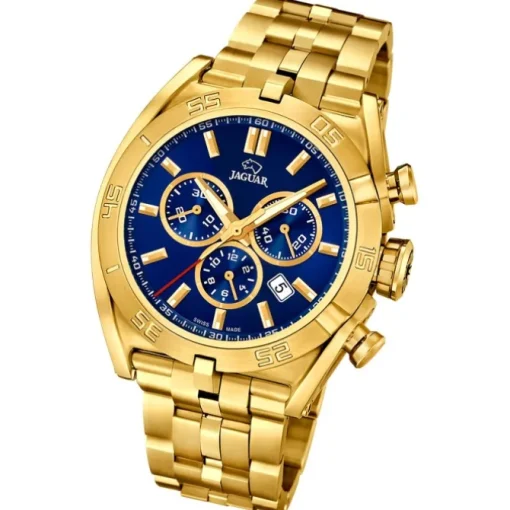 Jaguar Herren-Armbanduhr Edelstahl gold J853/3 Saphir Executive UJ853/3