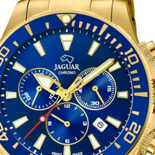 Jaguar Herren-Armbanduhr Edelstahl gold J864/2 Saphir Executive UJ864/2