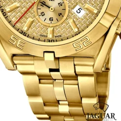 Jaguar Herren-Armbanduhr Edelstahl gold J853/2 Saphir Executive UJ853/2