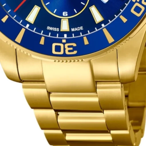 Jaguar Herren-Armbanduhr Edelstahl gold J864/2 Saphir Executive UJ864/2