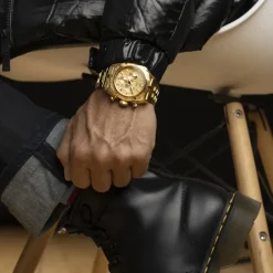 Jaguar Herren-Armbanduhr Edelstahl gold J853/2 Saphir Executive UJ853/2