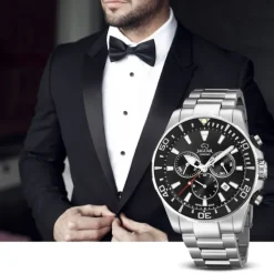 Jaguar Herren-Armbanduhr Edelstahl silber J861/3 Saphir Executive UJ861/3