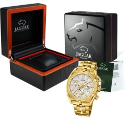 Jaguar Herren-Armbanduhr Edelstahl gold J853/1 Saphir Executive UJ853/1