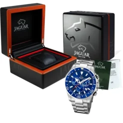Jaguar Herren-Armbanduhr Edelstahl silber J861/2 Saphir Executive UJ861/2