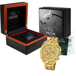 Jaguar Herren-Armbanduhr Edelstahl gold J853/2 Saphir Executive UJ853/2