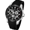 JAGUAR Herren-Armbanduhr Special Edition Saphirglas Quarz PU schwarz UJ688/1