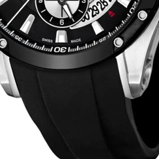 JAGUAR Herren-Armbanduhr Special Edition Saphirglas Quarz PU schwarz UJ688/1