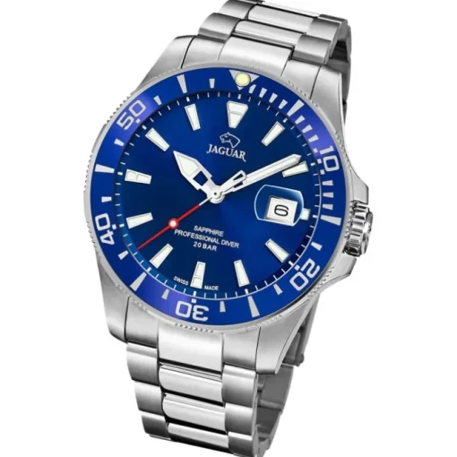 Jaguar Herrenuhr Edelstahl silber Jaguar Pro Diver Armbanduhr UJ860/C