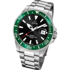 Jaguar Herrenuhr Edelstahl silber Jaguar Pro Diver Armbanduhr UJ860/H