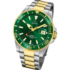 Jaguar Herrenuhr Edelstahl silber gold Jaguar Pro Diver Armbanduhr UJ863/B