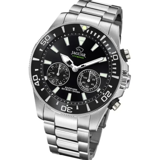 Jaguar Herrenuhr Edelstahl silber Jaguar Connected Armbanduhr UJ888/2