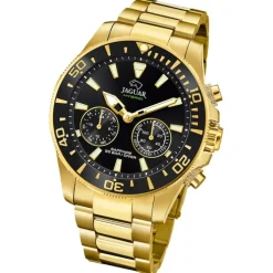 Jaguar Herrenuhr Edelstahl gold Jaguar Connected Armbanduhr UJ899/3