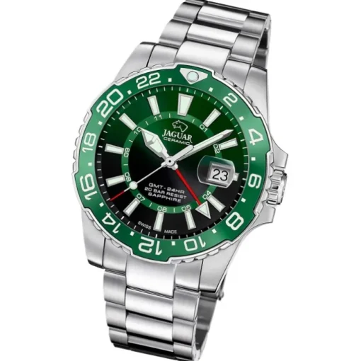 Jaguar Herrenuhr Edelstahl silber Jaguar Ceramic Armbanduhr UJ1011/3